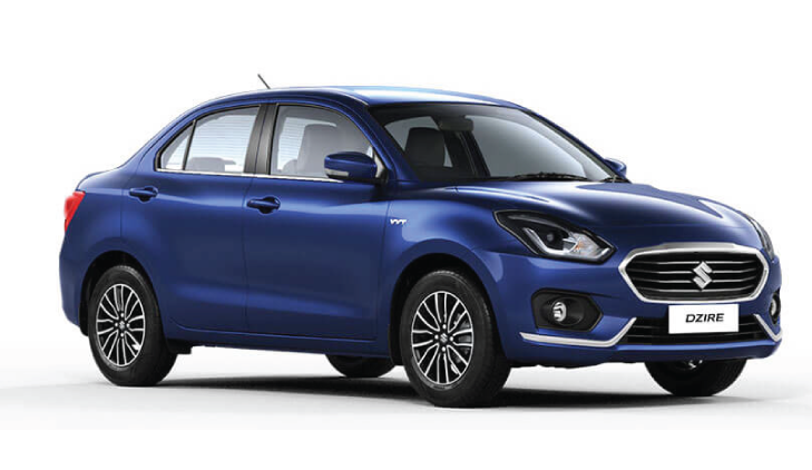Maruti Swift Dzire — Sedan cab available for hire in Kashmir